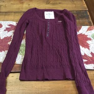 Burgundy Hollister sweater